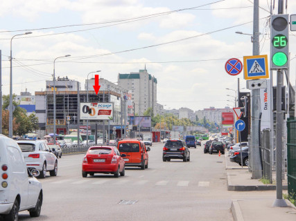 Билборд B в Харькове, 3x6  Павлова вул., 160, кінотеатр "Познань", в центр фото 1