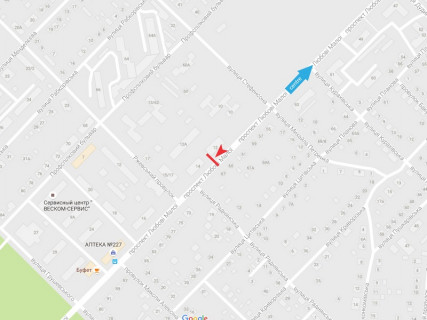 Билборд A в Харькове, 3x6  просп. Любові Малої (Постишева)., 14, з центру схема