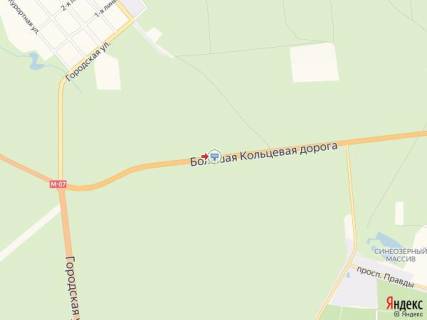 Билборд A в Киеве Велика Кільцева дорога, 1,3 км від КП "Пуща-Водиця", в сторону Газопровідна вул. схема