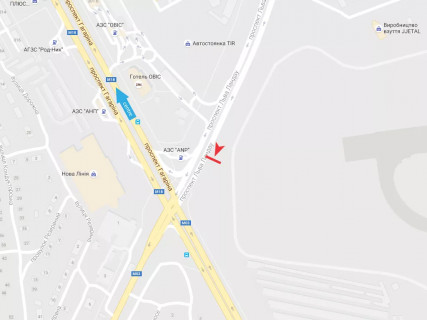 Билборд B в Харькове, 6x3  просп. Льва Ландау (50-річчя СРСР). - Аерокосмічний (кол. Гагаріна) пр. схема