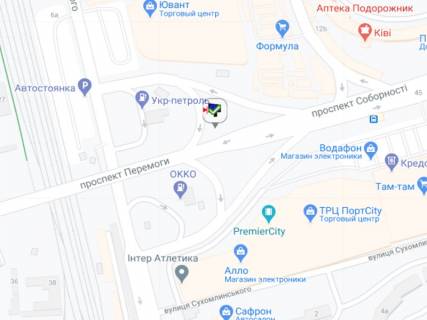Билборд B в Луцке Соборності пр., ТЦ "Ювант", навпроти схема