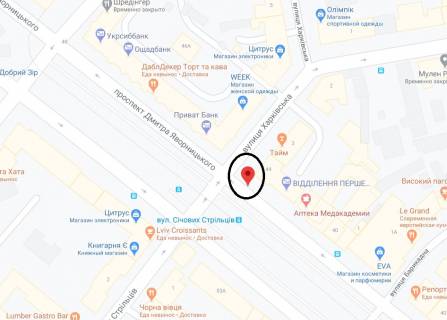 Citylight A in Dnipro (Dnipropetrovsk), 1.2х1.8  prosp. Dmitra Avornic'kogo - st. Harkivs'ka scheme
