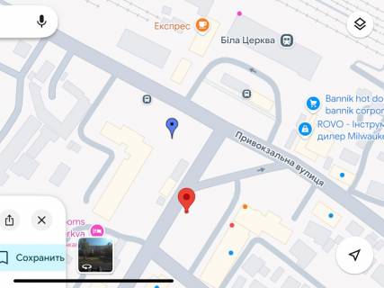 Билборд B в Белой Церкви, 3x6  Гончара вул., 18, від вокзалу схема