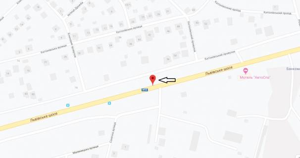 Билборд A в Хмельницком, 3х6  Львівський напрямок  №2 (виїзд) схема