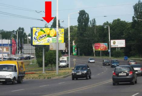 Билборд  в Одессе, 3x6  Грушевського вул. / Балківська вул., біля АЗС "Amic", шляхопровід, з центру фото 1