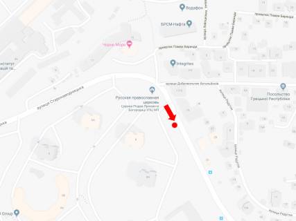 Бэклайт  в Киеве, 2.3x3.14  Старонаводницька вул., 8 А, в сторону Миколи Міхновського бульвар (Дружби Народів бульвар), мосту Патона схема