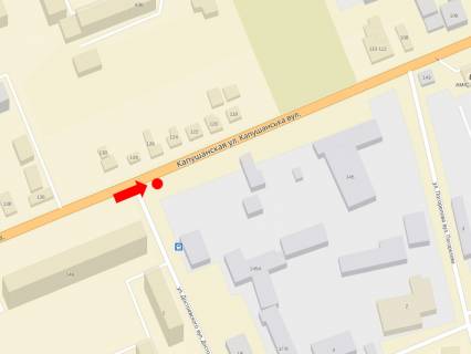 Билборд  в Ужгороде, 3x6  Капушанська (Перемоги) вул., 149 / Достоєвського вул., в центр схема