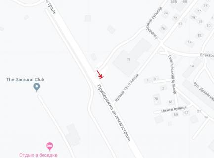 Билборд A в Запорожье, 6х3  Прибережна автомагістраль - Героїв Крут (12 квітня) вул. схема