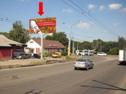 Billboard  in Cherkasy, 3x6  Himikiv av. / Smilans'ka st., bila avtomagazinu, z''izd z mostu Photo 1