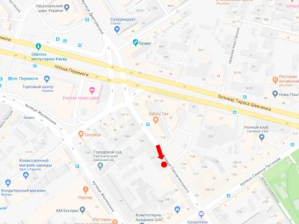 Ситилайт B в Киеве, 1.8x1.2  Саксаганського вул., 141, в сторону вул. Петлюри схема