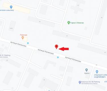Билборд A в Днепр (Днепропетровск), 6х3  вул. Калинова, в районі буд. 94 схема