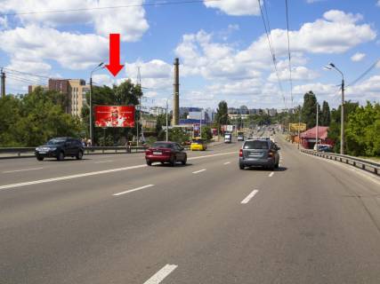 Білборд, Бігборд (Борд)   у Києві, 3x6  Лугова вул., 16 в сторону ТРЦ "Караван" Фото 1