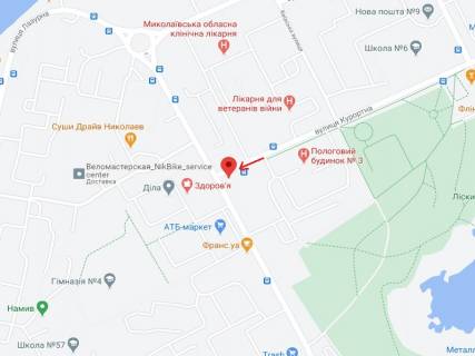 Сiтiлайт B у Миколаєві Курортна вул. (Бутоми). - Озерна вул. (Червоних Майовщиків)., 2 схема