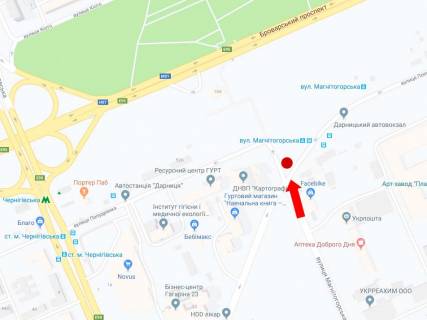 Билборд  в Киеве, 3x6  Гетьмана Павла Полуботка вул. (Попудренка). - Якова Гніздовського вул. (Магнітогорська)., в сторону ст.м. "Лісова" схема