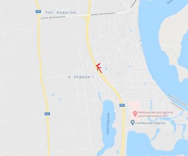 Билборд A в Киеве Бoгатирська вул., 1 км до повороту на Вишгород схема