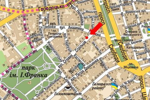 Citylight  in Lviv, 1.8x1.2  Sicovih Stril'civ st., 4 scheme