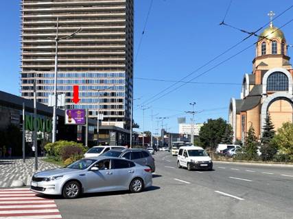 Беклайт B у Києві, 2.3x3.14  Кирпи 5-Б, біля супермаркету Novus, McDonald's, навпроти Південного залізничного вокзалу, в бік пр. Повітрофлотського Фото 1