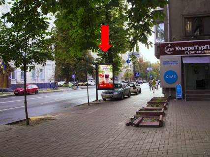 Ситилайт A в Киеве, 1.8x1.2  Інститутська вул., 22/7 - вул. Липська, в сторону Кріпосного пров. фото 1