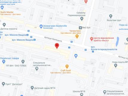 Видеоборд A в Виннице Келецька вул., 105, аптека "Конекс", прайс за ролик 10 сек 1 вихід/5 хвилин, на двосторонньому екрані, від 144 виходів на день. Розрахунок для інших параметрів трансляції уточнюйте у менеджера. - 301281 схема