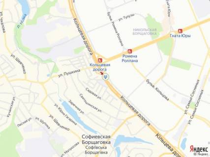 Скроллер A в Киеве Кольцевая дорога - Зодчих ул., 36, напротив, разделитель, в сторону Жулянского путепровода - 305575 схема