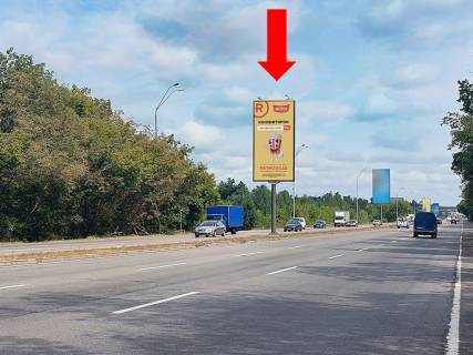 Билборд A в Киеве, 6x3  Броварський пр., роздільник, 200 м. за АЗС "Окко", в сторону Броварів фото 1