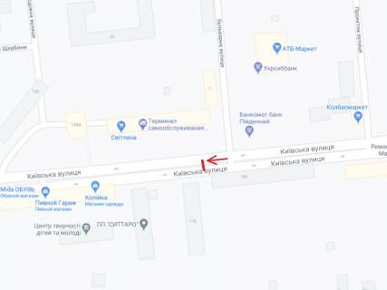Билборд A в Марганце, 6х3  вулиця Київська на розподільчій полосі навпроти будинку 145А схема