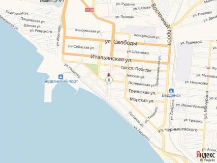 Citylight A in Berdyansk Azovskij av., 45/2 - Luteranskaa st. scheme