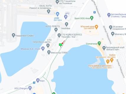 Білборд, Бігборд (Борд)  B у Києві Здолбунівська вул., 16, навпроти схема