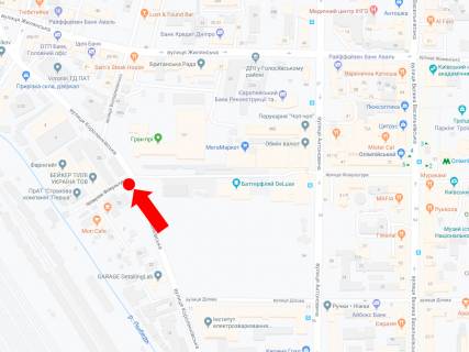 Scrolller, Scroll B in Kyiv Korolenkivs'ka st. - st. Fizkul'turi, na svitlofori, navproti "Megamarketa", v storonu st. Volodimirs'koi - 214376 scheme