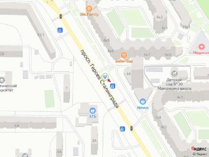 Призматрон, Призма A у Києві, 6x3  Володимира Івасюка (Героїв Сталінграду) просп., 6 (Сільпо, Жовте море, Goodwine), в напрямку метро Мінська - 390958 схема