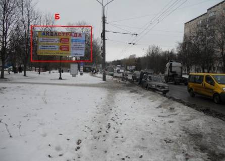 Білборд, Бігборд (Борд)  B у Тернополі, 3x6  15-го Квітня вул. - Петлюри вул. - Купчинського вул. Фото 1