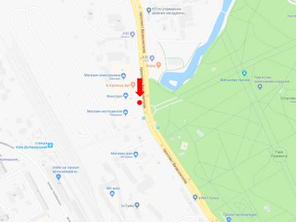 Prismatron, Prism A in Kyiv, 3x6  Vizvoliteliv av., 17, bila supermarketiv "Fokstrot" i "El'dorado", v bik av. Brovars'kogo - 457685 scheme