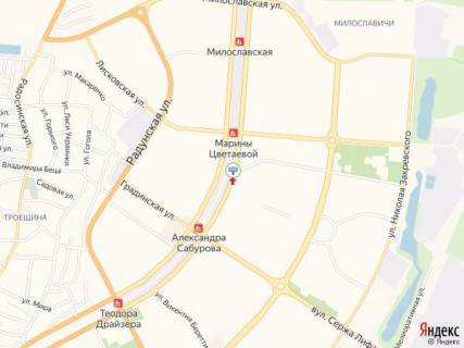 Билборд B в Киеве Бальзака вул., 60 м від Данькевича вул., в сторону Олександри Екстер вул. (Цвєтаєвої Марини) схема