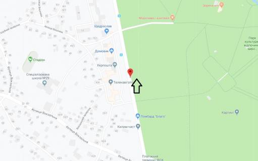 Билборд A в Хмельницком, 3х6  вул.Курчатова (р-н Проскурів) схема