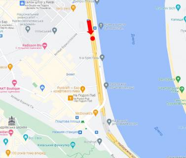 Video Billboard A in Kyiv, 1.8x1.2  Naberezno-Hresatic'ka st., 17/18, na r/p, (5-2), u bik st.m. "Postova plosa" - 483944 scheme