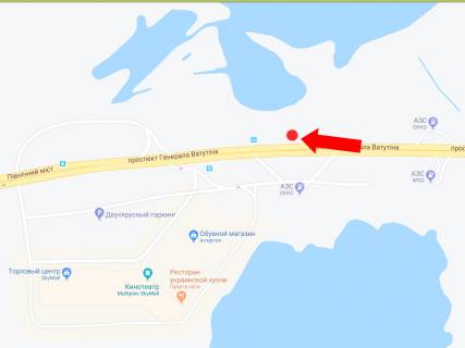 Бэклайт A в Киеве, 4x8  Шухевича пр. (колиш. Ватутіна пр.), навпроти ТРЦ "Sky Mall", в сторону ст.м. Почайна (колишня Петрівка), центру схема