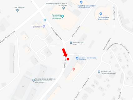 Беклайт  у Києві, 2.3x3.14  Мокра вул. (Кудряшова)., 3, "Ультрамарин", клуб "Indigo", супермаркет "Велика Кишеня", в бік Генерала Шаповала вул. (Механізаторів) схема