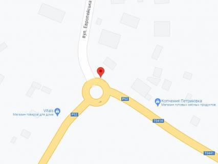 Билборд A в Петриковке, 3x6  Європейська вул., кільце, виїзд з міста схема