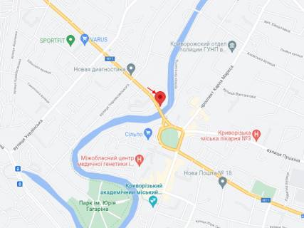 Билборд B в Кривом Роге, 3x6  Харитонова вул., 2, в сторону Визволення пл. схема