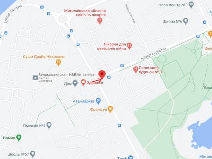 Ситилайт A в Николаеве Курортна вул. (Бутоми). - Озерна вул. (Червоних Майовщиків)., 2 схема