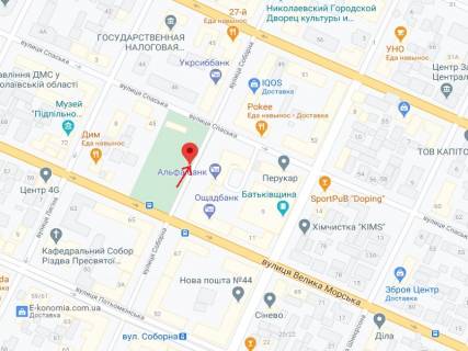 Ситилайт B в Николаеве Соборна вул. (Радянська) ., 2, навпроти, другий схема