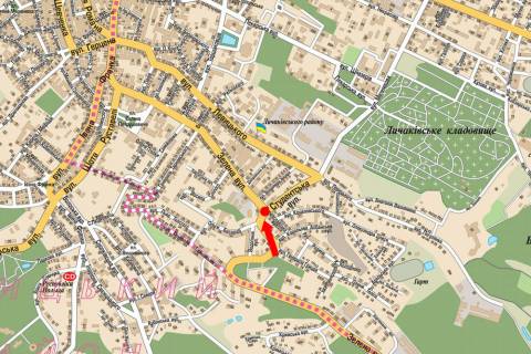 Scrolller, Scroll A in Lviv, 2.3x3.14  Zelena st., 72 / Students'ka st., v centr - 470909 scheme