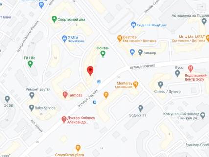 Видеоборд A в Виннице Зодчих вул., 16, аптека "Конекс", прайс за ролик 10 сек 1 вихід/5 хвилин, на двосторонньому екрані, від 144 виходів на день. Розрахунок для інших параметрів трансляції уточнюйте у менеджера. - 301282 схема