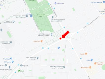 Prismatron, Prism  in Kyiv, 3x6  Maakovs'kogo av. 31 - st. Drajzera, na krugovij rozv'azci, v bik av. Vatutina - 445995 scheme