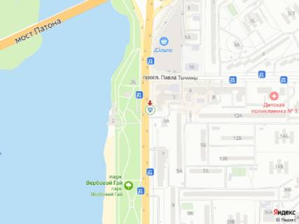 Скроллер B в Киеве Дніпровська Набережна, 3а, від мосту Патона - 383973 схема