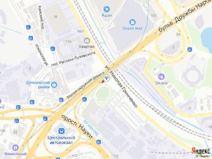 Видеоборд A у Києві Миколи Міхновського бульвар (Дружби Народів бульвар). - Грінченка вул., перед жд мостом, в сторону Велика Васильківська вул. (Червоноармійська), ст.м. "Дружби народів", прайс за трансляцію ролика 10 сек 1вихід/90 сек, з 0:00 до 23:59 - 366996 схема