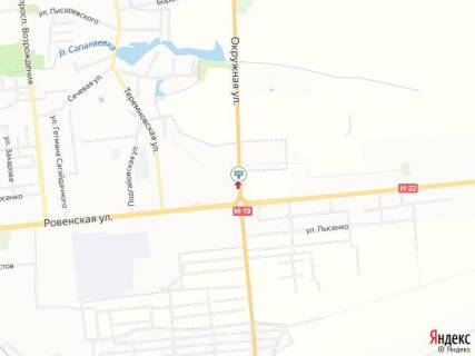 Билборд B в Луцке Окружная ул., до Эпицентра, выезд из города схема