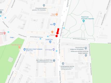 Видеоборд  в Киеве, 2.3x3.14  Теліги вул., 13/14 - вул. Дорогожицька, на світлофорі, в сторону ст. м. "Шулявська", (ролик 10 сек, 1 вихід/1,5 хвилини) - 441282 схема