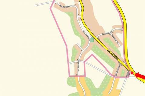 Билборд  в Ужгороде, 3x6  В''їзд в м. Ужгород, з боку Мукачево, роздільник, ліва схема