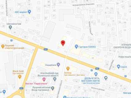 Видеоборд A в Луцке Ковельська вул., 68А, аптека "Волиньфарм", прайс за ролик 10 сек 1 вихід/5 хвилин, на двосторонньому екрані, від 144 виходів на день. Розрахунок для інших параметрів трансляції уточнюйте у менеджера. - 301424 схема